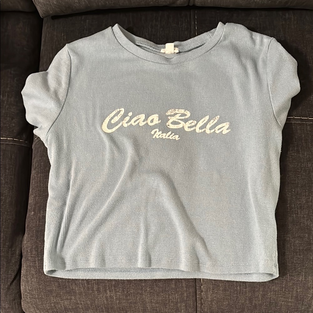 Garage Light Blue 'Ciao Bella' Top